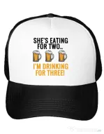 Sapca personalizata Drinking for three Alb
