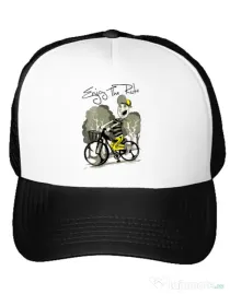 Sapca personalizata Enjoy the ride Alb