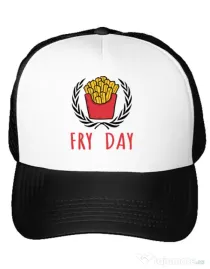 Sapca personalizata Fry Day Alb