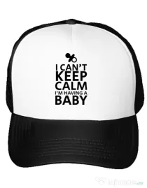 Sapca personalizata I am having a baby Alb