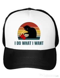 Sapca personalizata I do what i want Alb