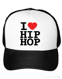 Sapca personalizata I love hip hop Alb