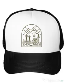 Sapca personalizata Into the Mountain Alb