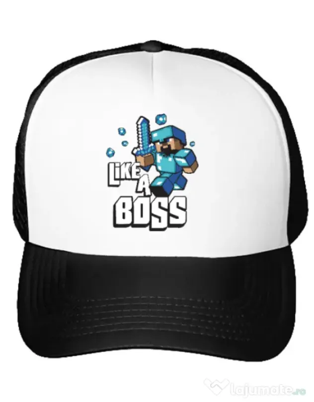 Sapca personalizata Like a boss Alb