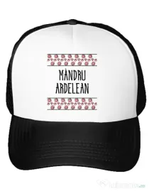 Sapca personalizata Mandru ardelean Alb