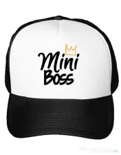 Sapca personalizata Mini boss Alb 