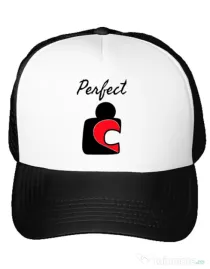 Sapca personalizata Perfect match 1 Alb