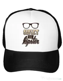 Sapca personalizata Suflet de hipster Alb