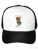 Sapca personalizata Teddy bear Alb