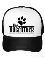 Sapca personalizata The dogfather Alb