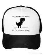 Sapca personalizata The internet is broken Alb