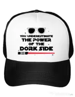 Sapca personalizata The power of the dork side Alb