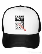 Sapca personalizata Think outside the box Alb