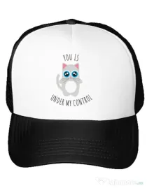 Sapca personalizata Under my control Alb