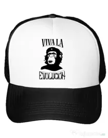 Sapca personalizata Viva la evolucion Alb