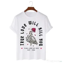 Tricou personalizat alb unisex True Love