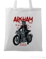 Sacosa din panza Arkham garage Alb