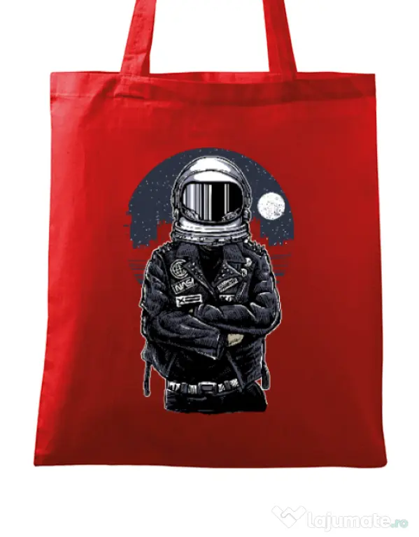 Sacosa din panza Astronaut rebel Rosu