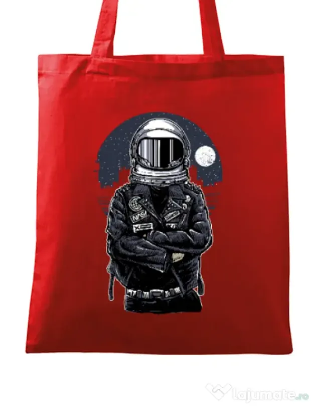 Sacosa din panza Astronaut rebel Rosu