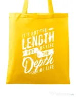 Sacosa din panza Depth of life Galben