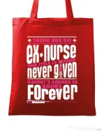 Sacosa din panza Ex nurse Rosu