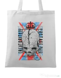 Sacosa din panza Great Britain Post Alb