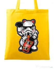 Sacosa din panza Maneki trooper Galben