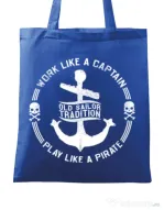 Sacosa din panza Old sailor tradition Albastru regal