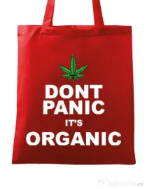 Sacosa din panza Organic Rosu
