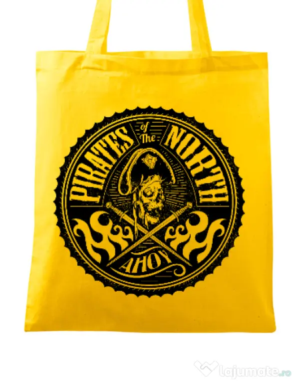 Sacosa din panza Pirates of the north Galben