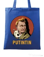 Sacosa din panza Putin Tin Albastru regal