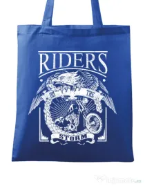 Sacosa din panza Riders on the storm Albastru regal