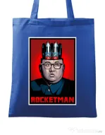 Sacosa din panza Rocketman Albastru regal