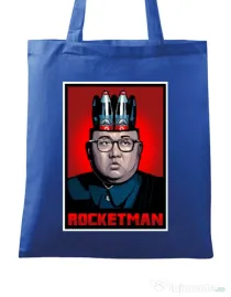 Sacosa din panza Rocketman Albastru regal