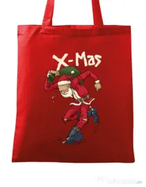 Sacosa din panza Santa Skank Kid Rosu