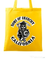 Sacosa din panza Sons of anarchy Galben