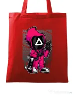 Sacosa din panza Squid Game 4 Rosu