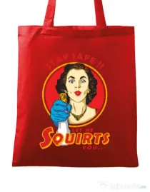Sacosa din panza Squirts Rosu