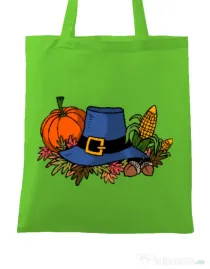 Sacosa din panza Thank Giving Verde mar