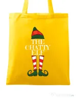 Sacosa din panza The chatty elf Galben