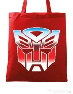 Sacosa din panza Transformers Rosu