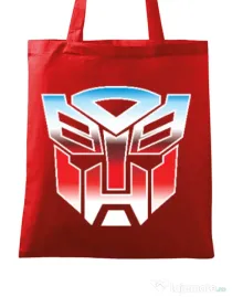 Sacosa din panza Transformers Rosu