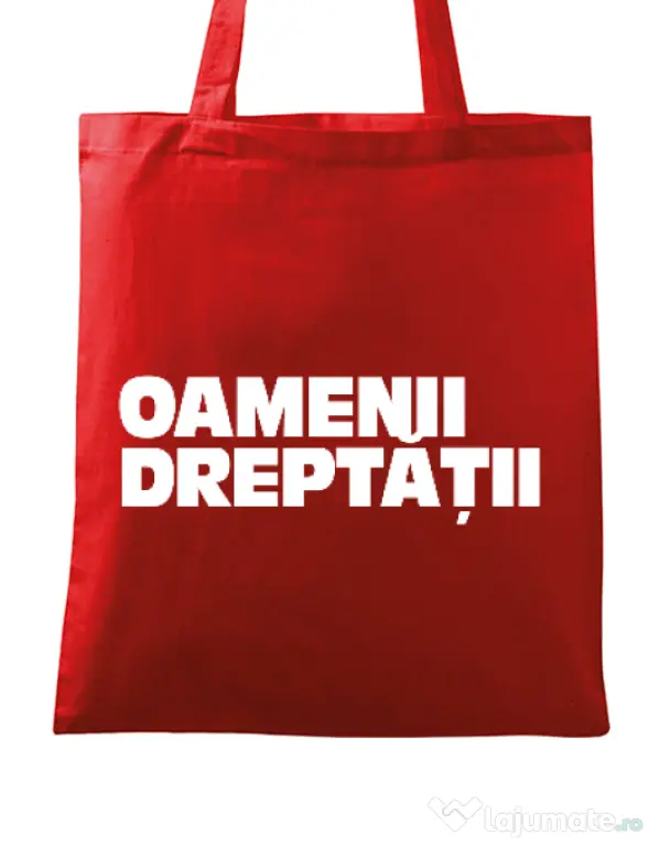 Sacosa din panza Tricou OD Rosu