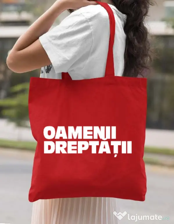 Sacosa din panza Tricou OD Rosu