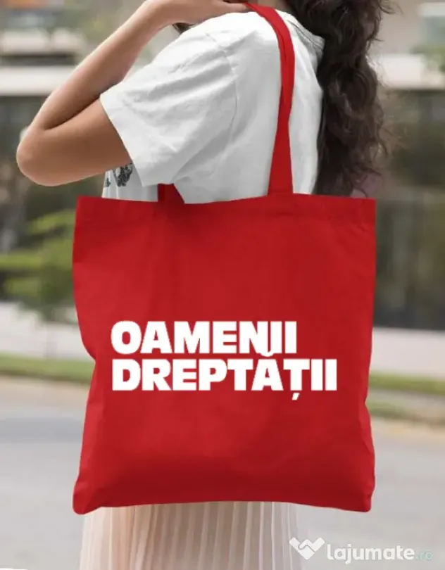 Sacosa din panza Tricou OD Rosu