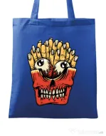 Sacosa din panza Zombie French Fries Albastru regal