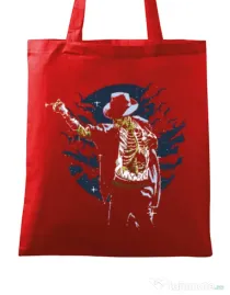 Sacosa din panza Zombie Pop Rosu