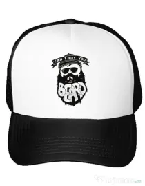 Sapca personalizata Can i buy you a beard Alb