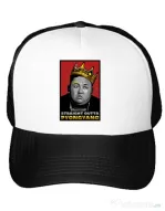 Sapca personalizata Straight outta Pyongyang Alb