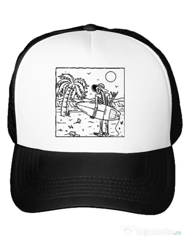 Sapca personalizata Surf dude Alb
